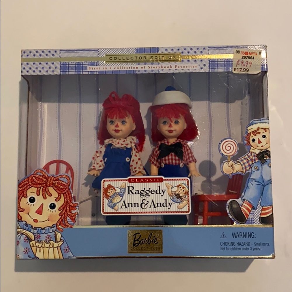 BARBIE Kelly Tommy Raggedy Ann & Andy Vintage NIB